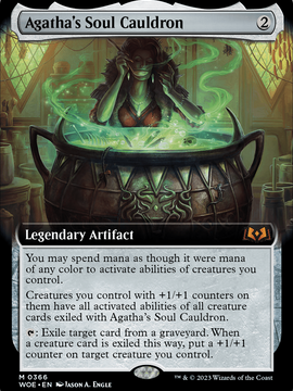 Agatha's Soul Cauldron (WOE-366) - Wilds of Eldraine: (Extended Art)