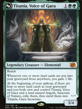 Titania, Voice of Gaea (BRO-193) - The Brothers' War