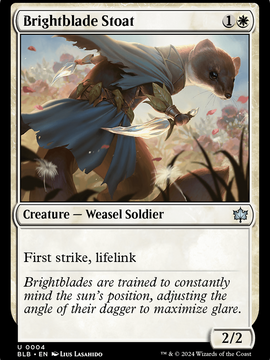 Brightblade Stoat (BLB-004) - Bloomburrow