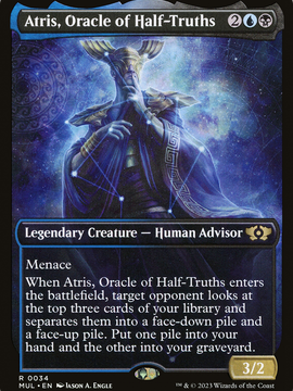 Atris, Oracle of Half-Truths (MUL-034) - Multiverse Legends: (Showcase) Foil
