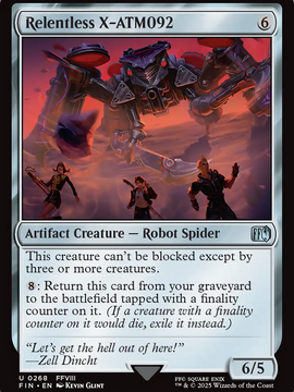 Relentless X-ATM092 (FIN-268) - FINAL FANTASY Foil