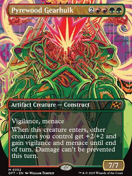Pyrewood Gearhulk (Borderless) (DFT-352) - Aetherdrift Foil