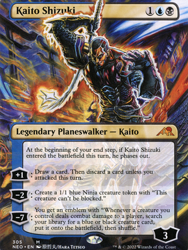 Kaito Shizuki (NEO-305) - Kamigawa: Neon Dynasty (Borderless) Foil