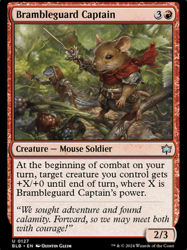 Brambleguard Captain (BLB-127) - Bloomburrow Foil