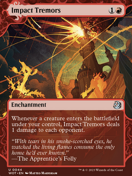 Impact Tremors (WOT-044) - Wilds of Eldraine: Enchanting Tales: (Showcase) (Borderless)
