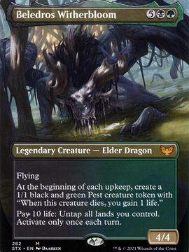 Beledros Witherbloom (STX-282) - Strixhaven: School of Mages (Borderless) Foil
