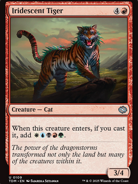 Iridescent Tiger (TDM-109) - Tarkir: Dragonstorm Foil