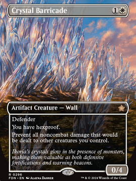 Crystal Barricade (FDN-296) - Foundations (Borderless) Foil