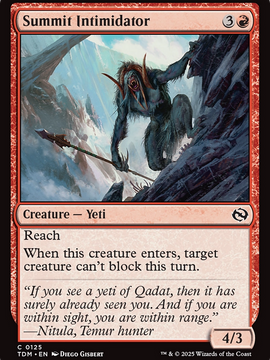 Summit Intimidator (TDM-125) - Tarkir: Dragonstorm Foil