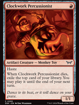 Clockwork Percussionist (DSK-295) - Duskmourn: House of Horror