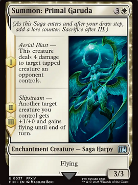 Summon: Primal Garuda (FIN-037) - FINAL FANTASY: (enchantment) Foil