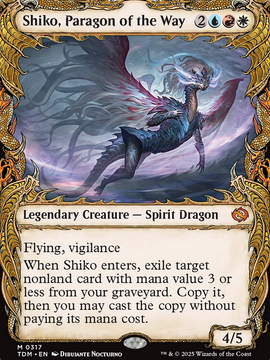 Shiko, Paragon of the Way (TDM-317) - Tarkir: Dragonstorm: (Showcase) Foil
