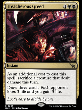 Treacherous Greed (MKM-237) - Murders at Karlov Manor Foil