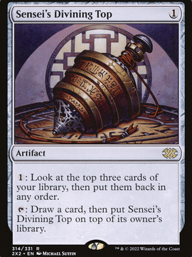Sensei's Divining Top (2X2-314) - Double Masters 2022