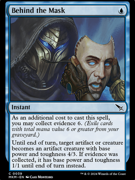 Behind the Mask (MKM-039) - Murders at Karlov Manor Foil