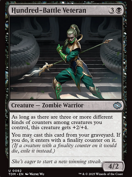 Hundred-Battle Veteran (TDM-082) - Tarkir: Dragonstorm Foil