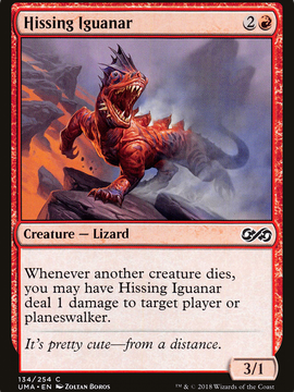 Hissing Iguanar (UMA-134) - Ultimate Masters Foil