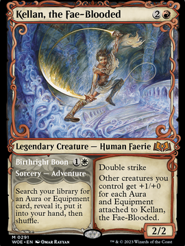 Kellan, the Fae-Blooded // Birthright Boon (WOE-291) - Wilds of Eldraine: (Showcase)