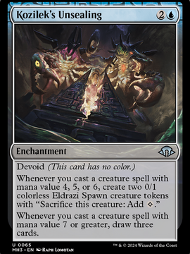 Kozilek's Unsealing (MH3-065) - Modern Horizons 3: (devoid)