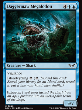 Daggermaw Megalodon (DSK-048) - Duskmourn: House of Horror