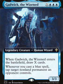 Gadwick, the Wizened (ELD-344) - Throne of Eldraine: (Extended Art) Foil