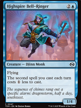 Highspire Bell-Ringer (TDM-047) - Tarkir: Dragonstorm Foil