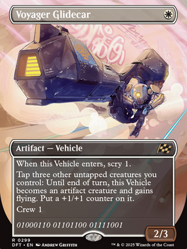 Voyager Glidecar (Borderless) (DFT-299) - Aetherdrift Foil