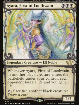 Ayara, First of Locthwain (MUL-013) - Multiverse Legends: (Showcase) Foil
