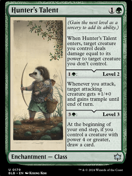 Hunter's Talent (BLB-179) - Bloomburrow Foil
