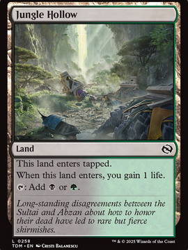 Jungle Hollow (TDM-258) - Tarkir: Dragonstorm Foil