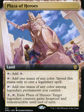 Plaza of Heroes (DMU-421) - Dominaria United: (Extended Art) Foil