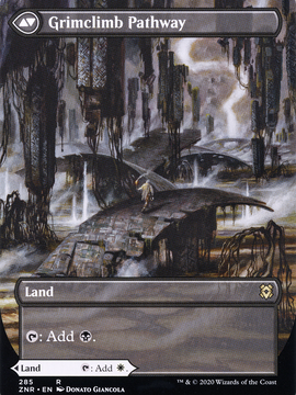 Brightclimb Pathway // Grimclimb Pathway (ZNR-285) - Zendikar Rising: (Showcase) (Borderless)
