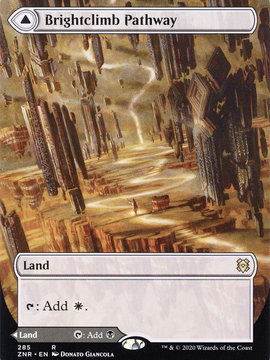 Brightclimb Pathway // Grimclimb Pathway (ZNR-285) - Zendikar Rising: (Showcase) (Borderless)