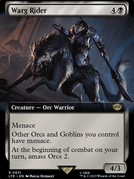Warg Rider (LTR-831) - The Lord of the Rings: Tales of Middle-earth: (Extended Art)