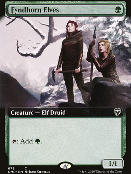 Fyndhorn Elves (CMR-678) - Commander Legends: (Extended Art)