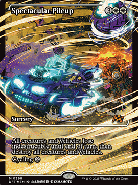 Spectacular Pileup (Showcase) (DFT-398) - Aetherdrift Foil