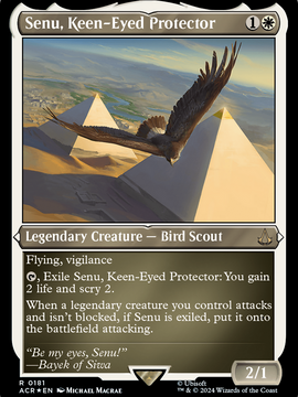 Senu, Keen-Eyed Protector (ACR-181) - Assassin's Creed Etched Foil