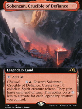 Sokenzan, Crucible of Defiance (NEO-504) - Kamigawa: Neon Dynasty: (Extended Art) Foil