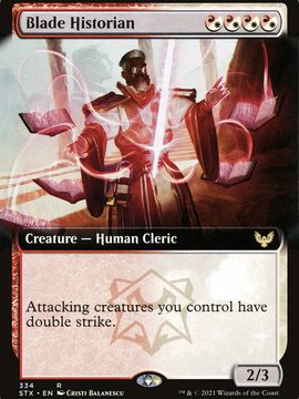 Blade Historian (STX-334) - Strixhaven: School of Mages: (Extended Art)