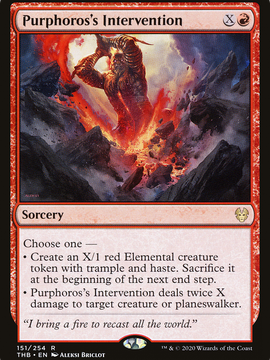 Purphoros's Intervention (THB-151) - Theros Beyond Death