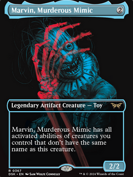 Marvin, Murderous Mimic (DSK-367) - Duskmourn: House of Horror (Borderless) Foil