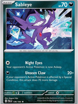 Sableye (136/193) [Scarlet & Violet: Paldea Evolved]