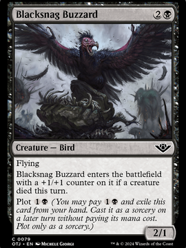 Blacksnag Buzzard (OTJ-079) - Outlaws of Thunder Junction Foil