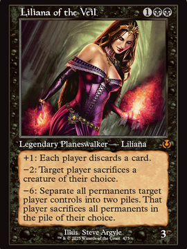 Liliana of the Veil (Retro Frame) (INR-475) - Innistrad Remastered Foil