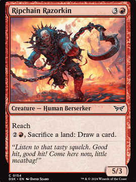Ripchain Razorkin (DSK-154) - Duskmourn: House of Horror Foil