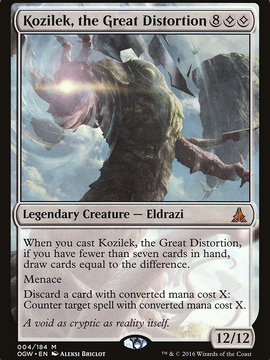 Kozilek, the Great Distortion (OGW-004) - Oath of the Gatewatch