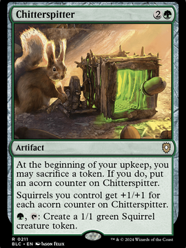Chitterspitter (BLC-211) - Bloomburrow Commander