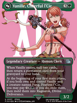 Vanille, Cheerful l'Cie (FIN-537) - FINAL FANTASY (Borderless) Foil