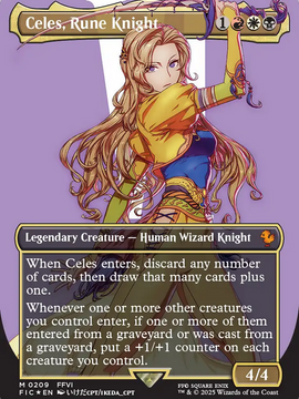 Celes, Rune Knight (FIC-209) - Commander: FINAL FANTASY (Borderless) Foil