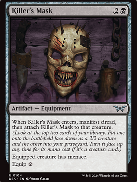 Killer's Mask (DSK-104) - Duskmourn: House of Horror